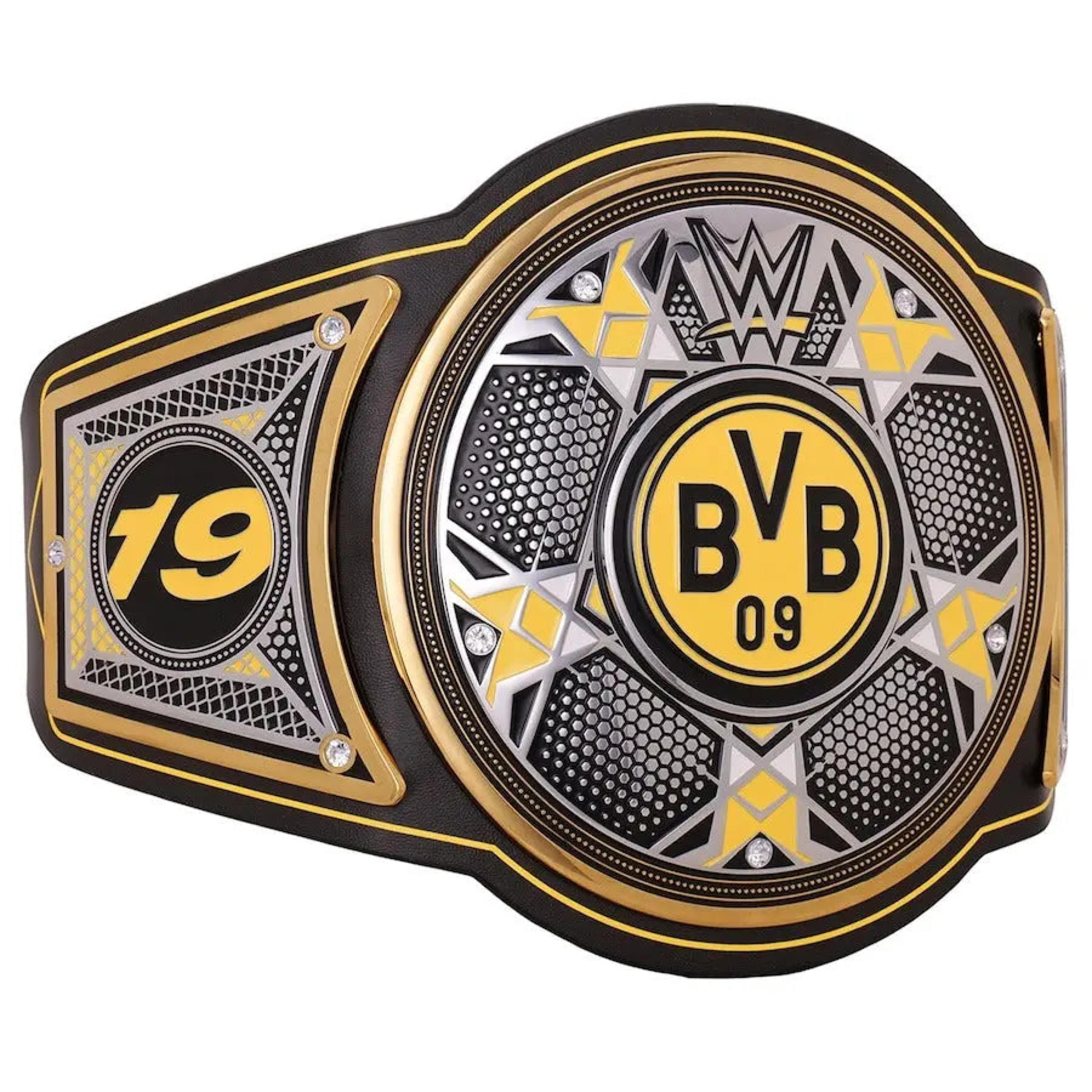 WWE x Borussia Dortmund Legacy Champion Belt - Premium Replica | Championship Belts Online – Image 3