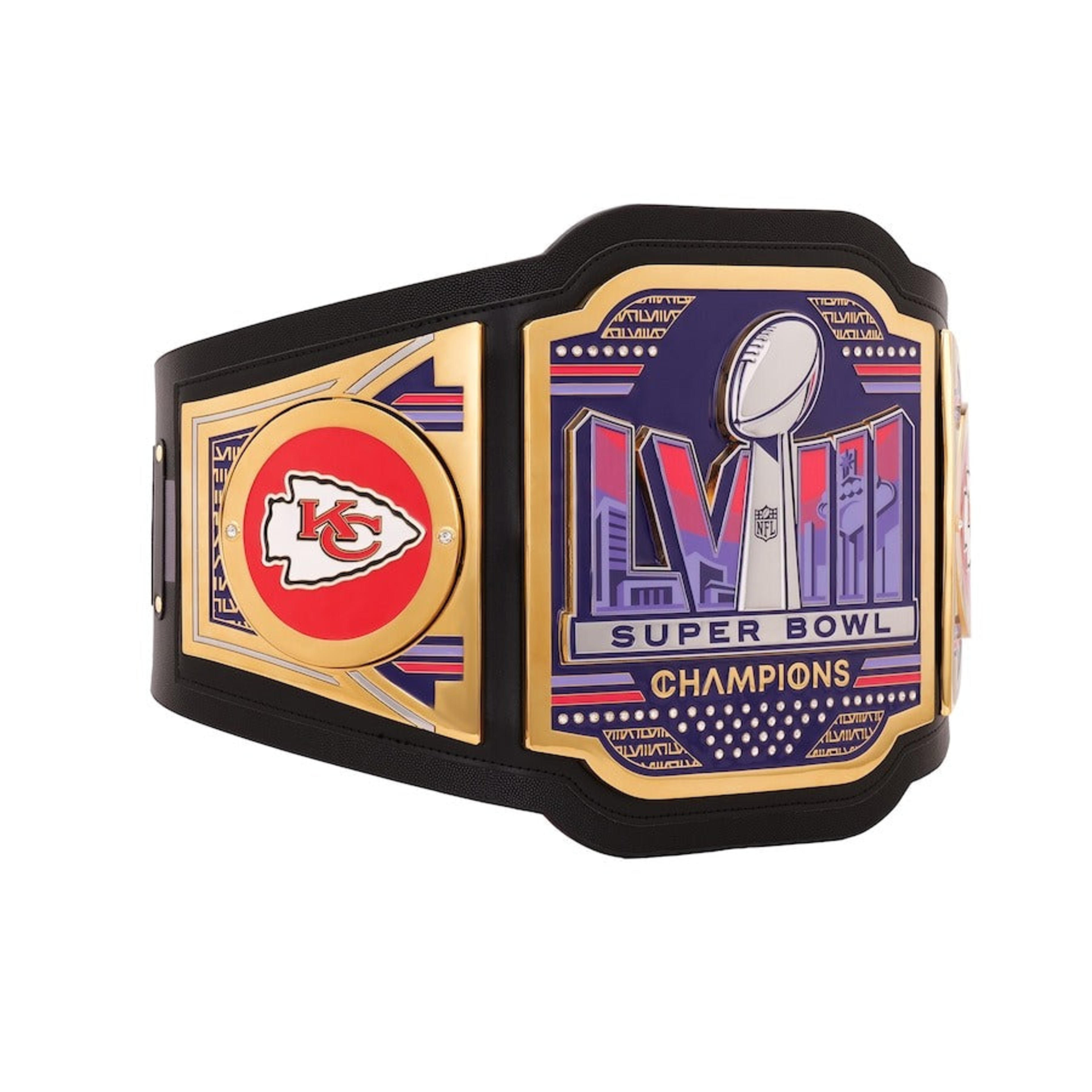 Kansas City Chiefs Super Bowl LVIII Champions WWE Legacy Title Belt – Image 2