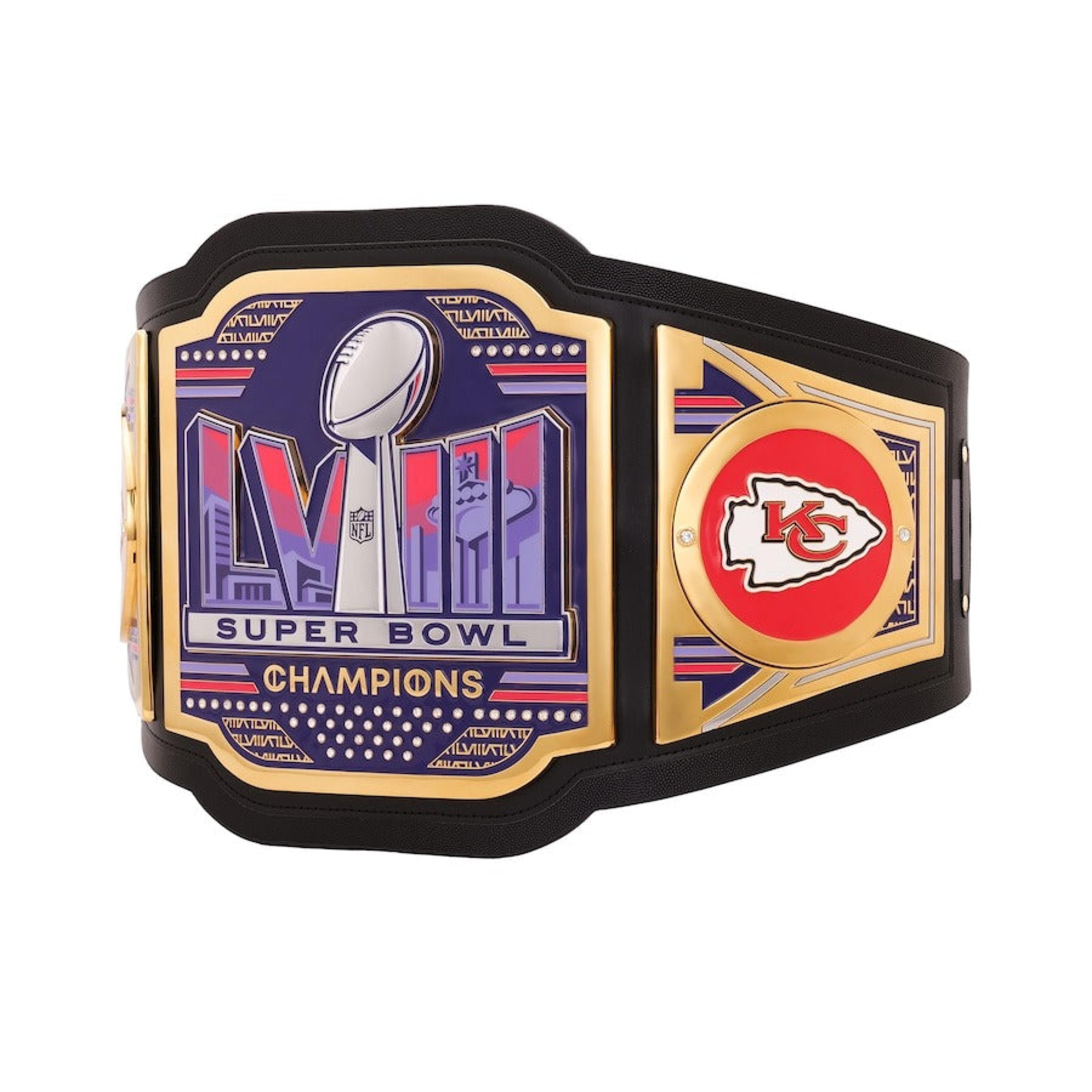Kansas City Chiefs Super Bowl LVIII Champions WWE Legacy Title Belt – Image 3