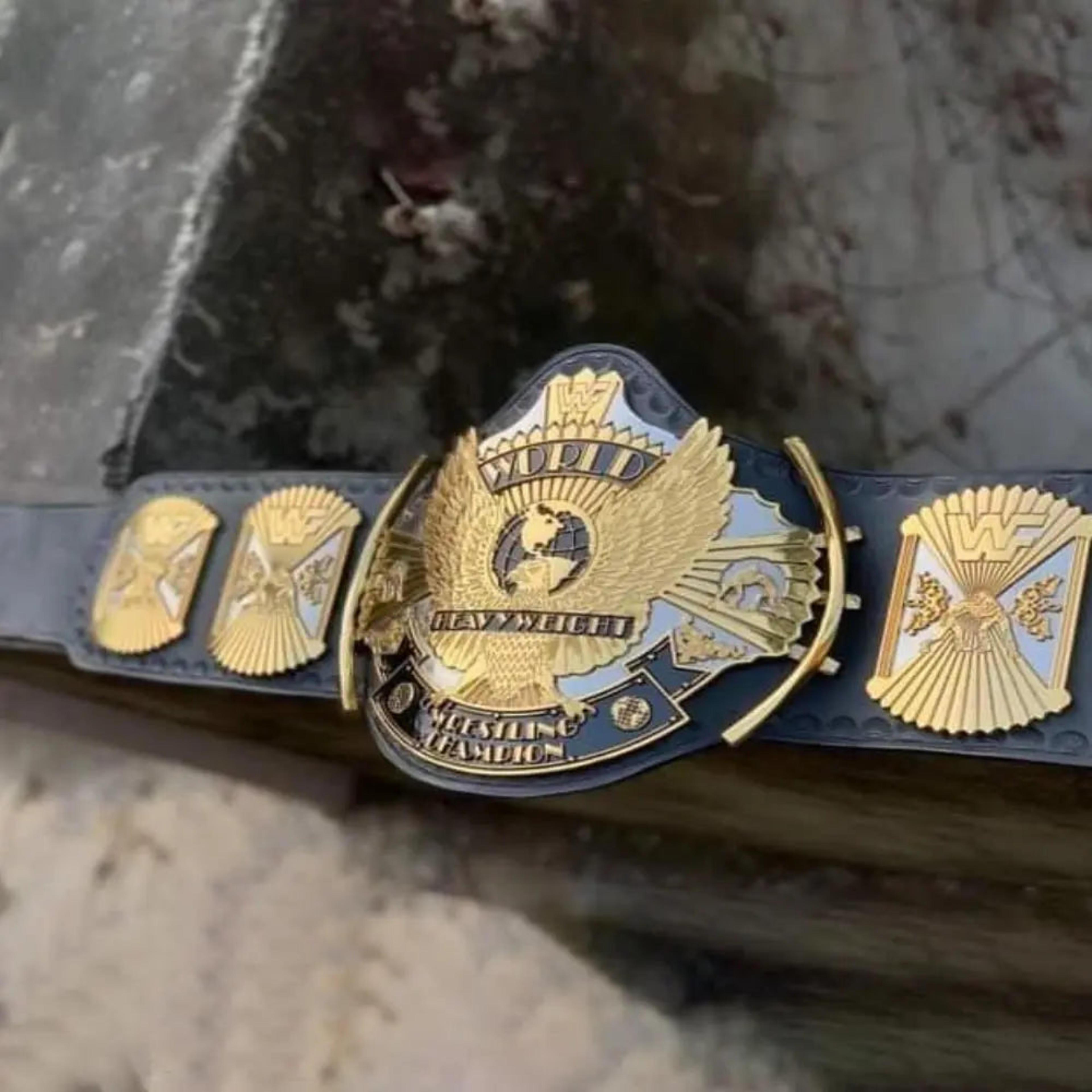 WWF WINGED EAGLE DUAL PLATED CNC HD CHAMPIONSHIP BELT – Image 1