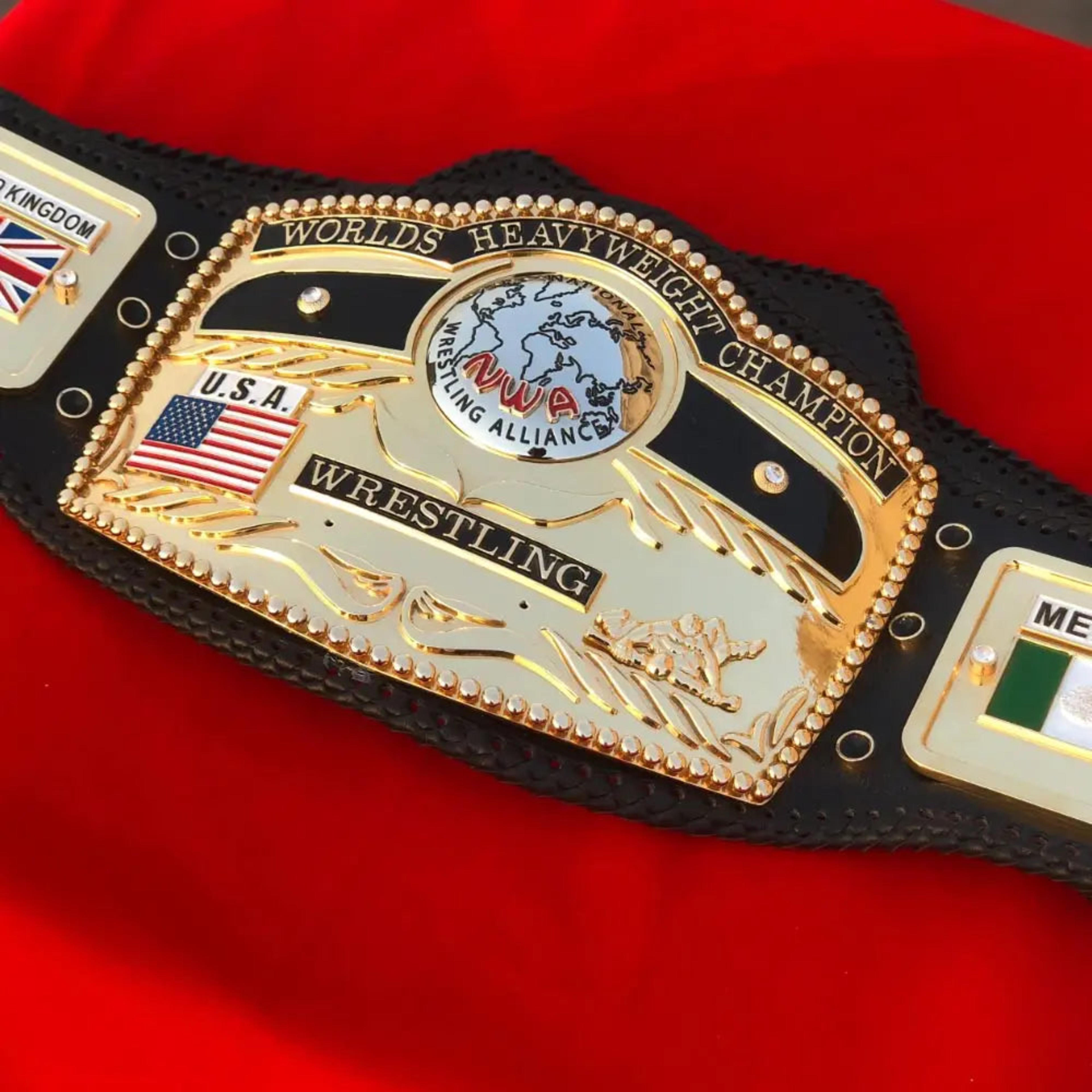 NWA Premium Domed Globe CNC Championship Belt – Image 2
