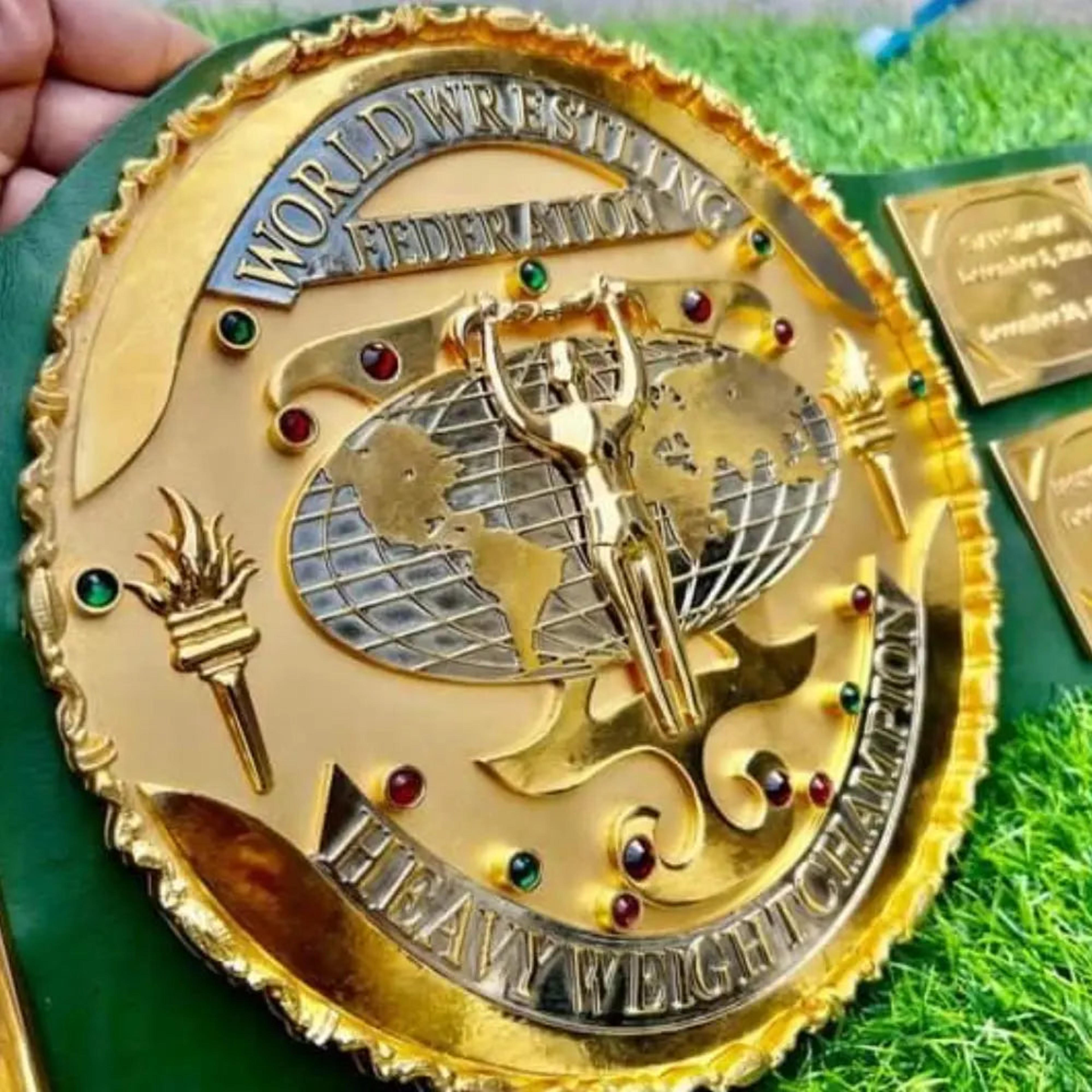 WWF BIG GREEN 3D CNC CHAMPIONSHIP BELT – Image 1