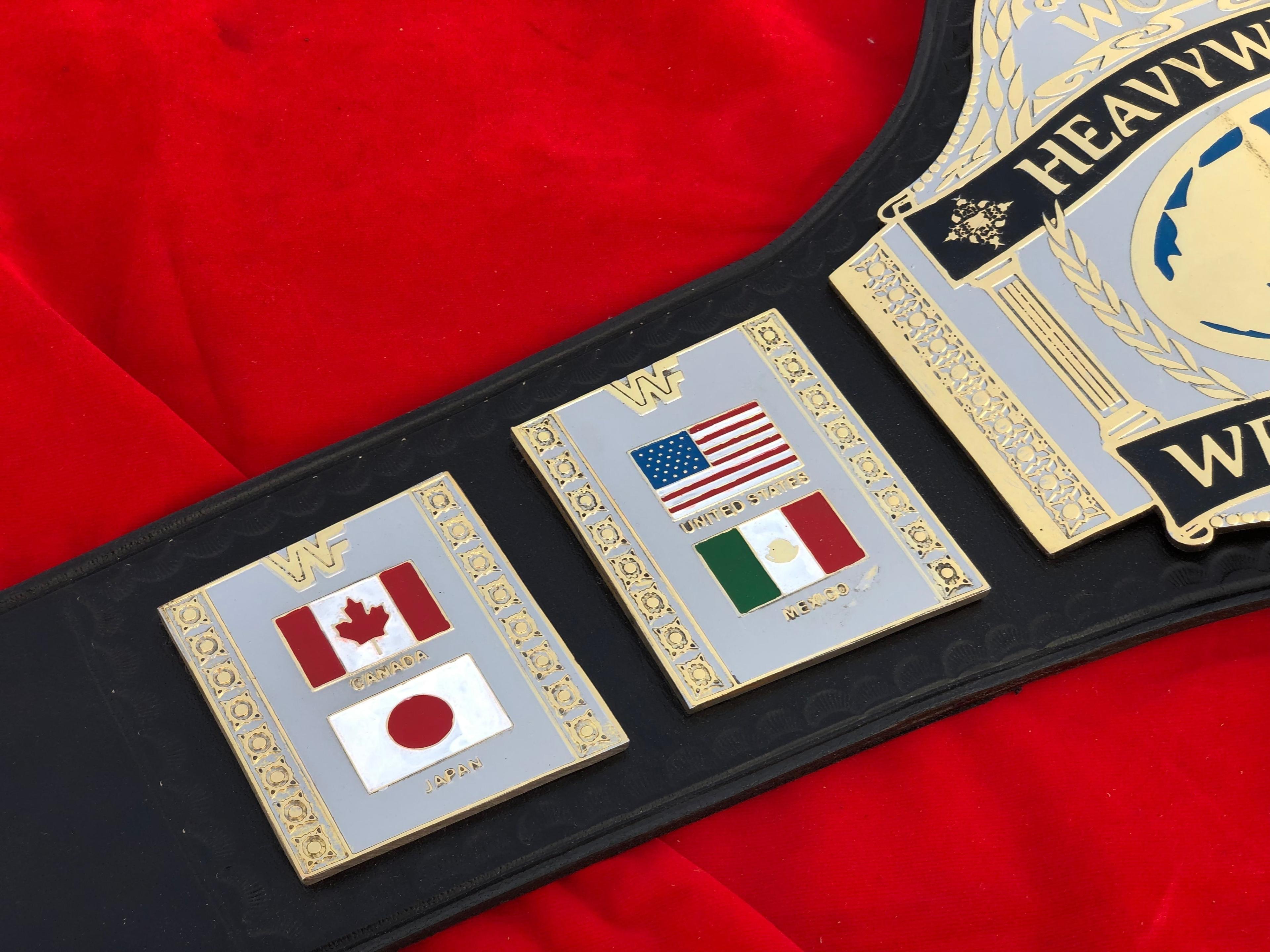 WWF HULK HOGAN 86 Brass Championship Title Belt – Image 3