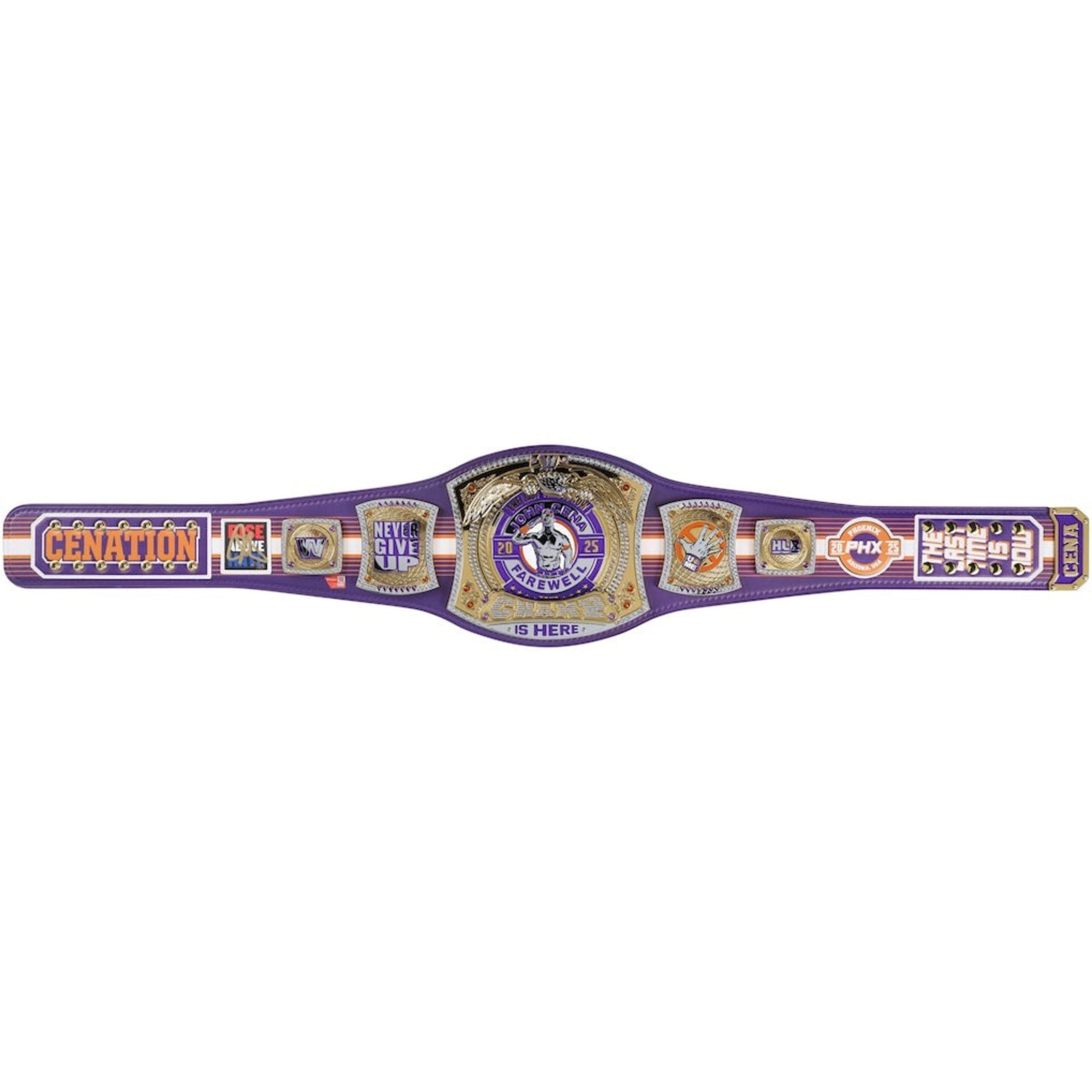 John Cena WWE Autographed Farewell Tour Money In The Bank 2025 Los Angeles Replica Title Belt – Image 2