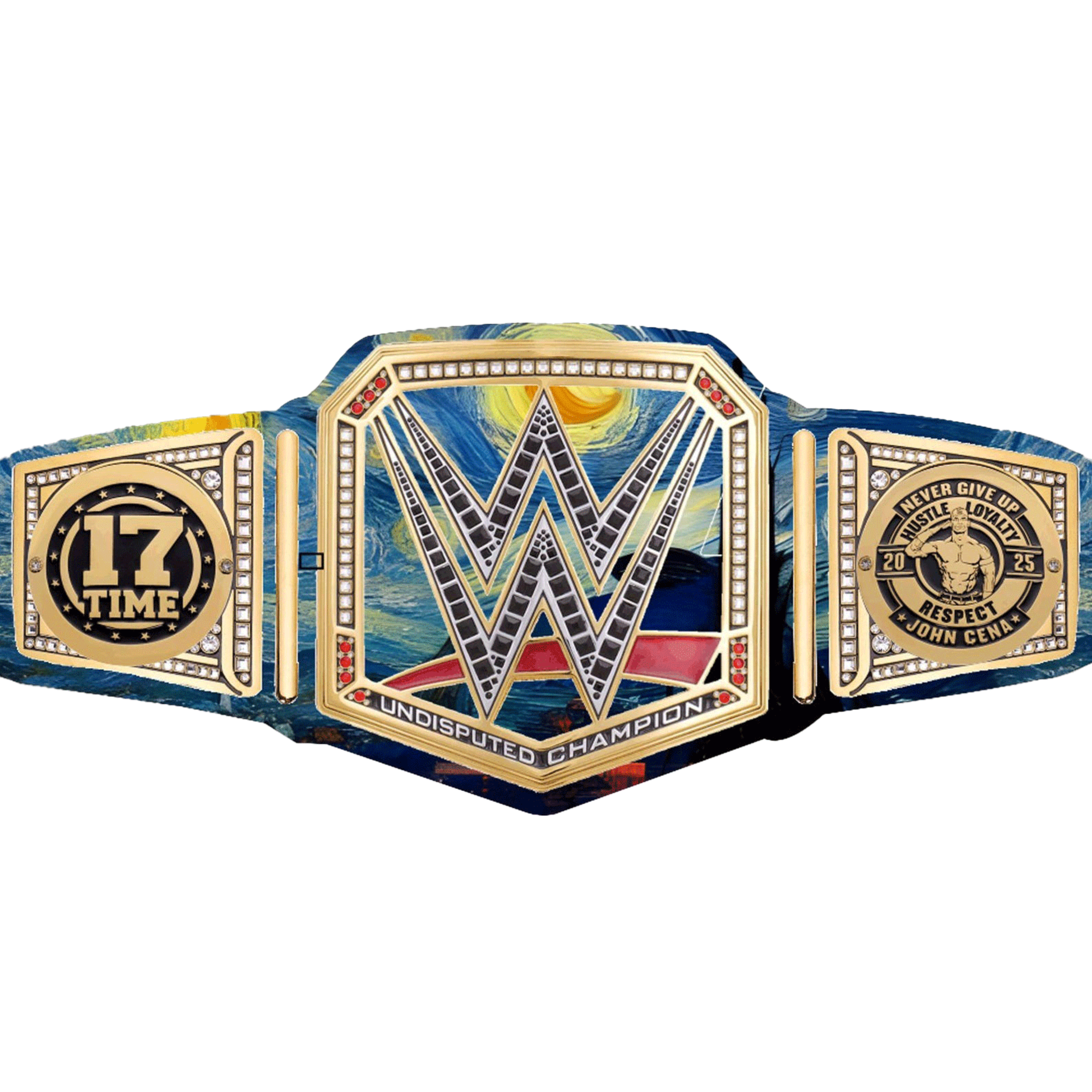 Clash In Paris WWE John Cena Inspired Championship Replica Wrestling Title Belt – Image 1