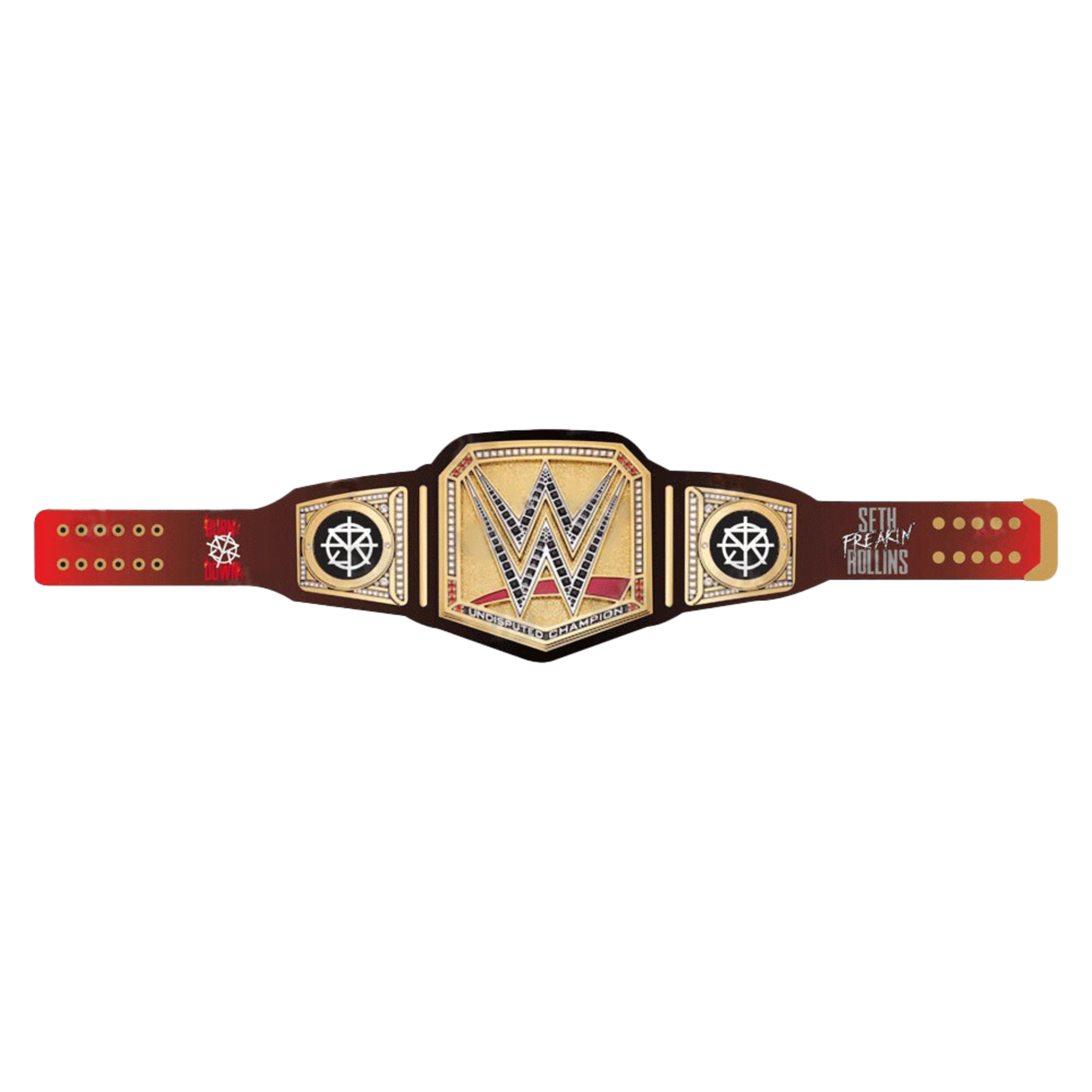 Seth Freakin' Rollins Burn it Down Signature Series Belt (Black Strap) – Image 2