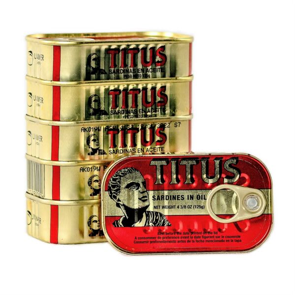 Titus Sardine Canned Fish in Oil (125g) image