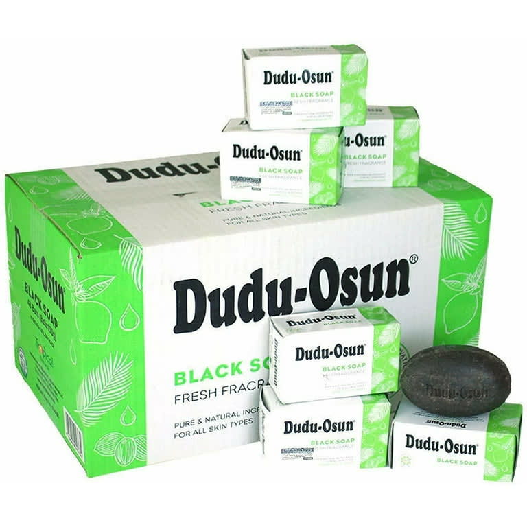 Dudu Osun African Black Soap 100% Pure Natural Raw - 6 Pack image
