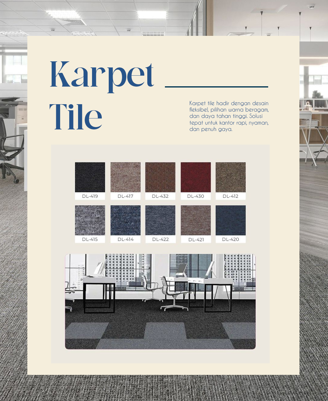 Karpet Kantor Custom