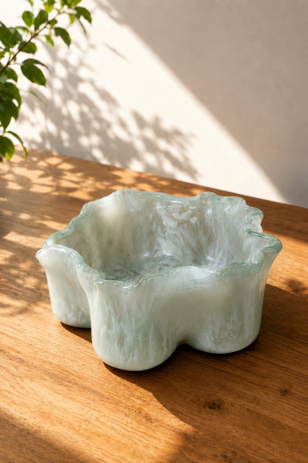 Handmade glass decorative bowl by Sherman Art Works