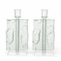 Clear Rectangular Glass Candlesticks - photo 1 of 3