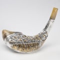 925 Silver-Plated Ram's Horn Shofar - Jerusalem - photo 1 of 3