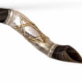 925 Silver-Plated Kudu Shofar - Star of David - photo 2 of 2