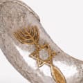 925 Silver-Plated Ram's Horn Shofar - Messianic Seal of Jerusalem - photo 2 of 2
