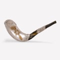 925 Silver-Plated Ram's Horn Shofar - Messianic Seal of Jerusalem - photo 1 of 2