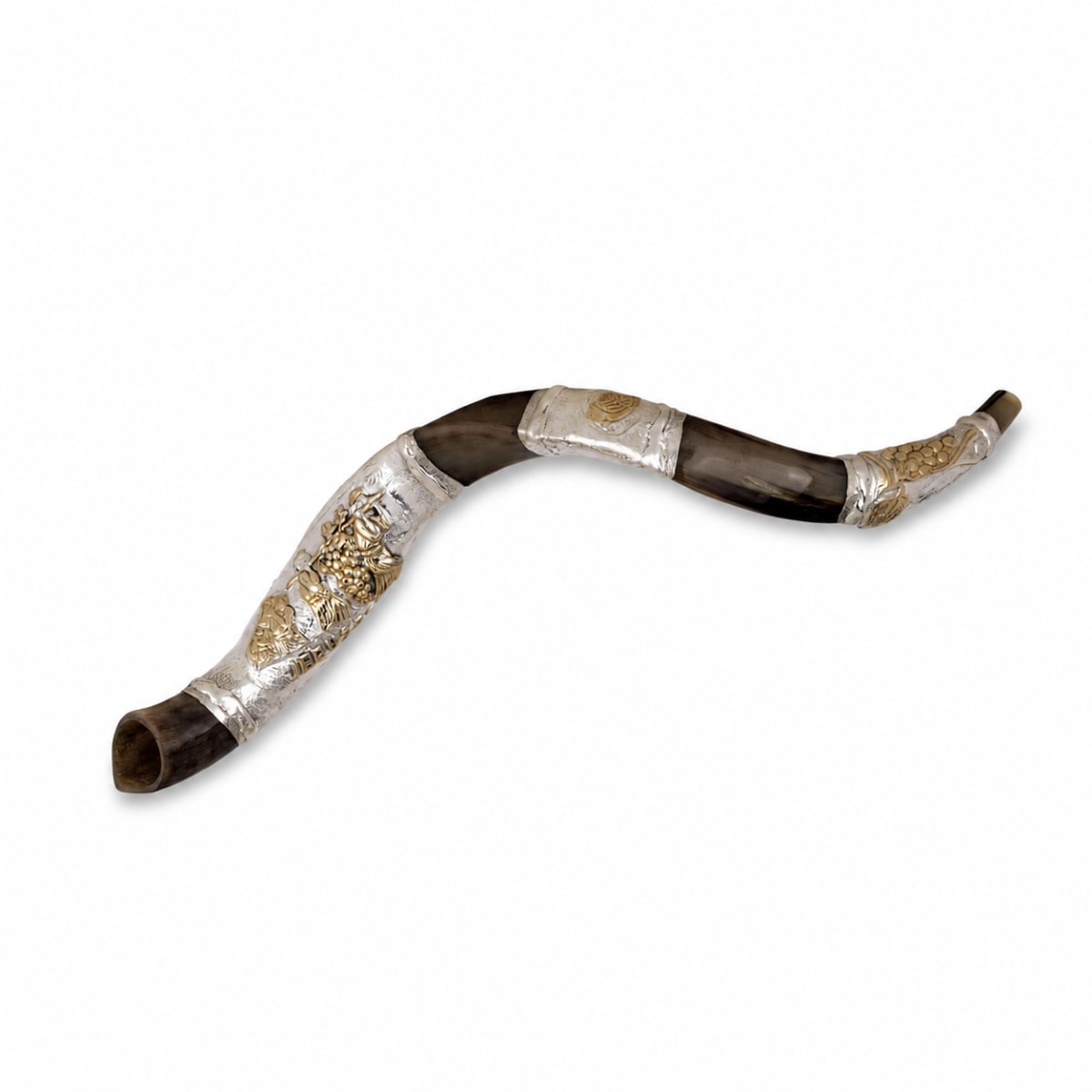 925 Silver-Plated Kudu Shofar - The Spies (Meraglim)