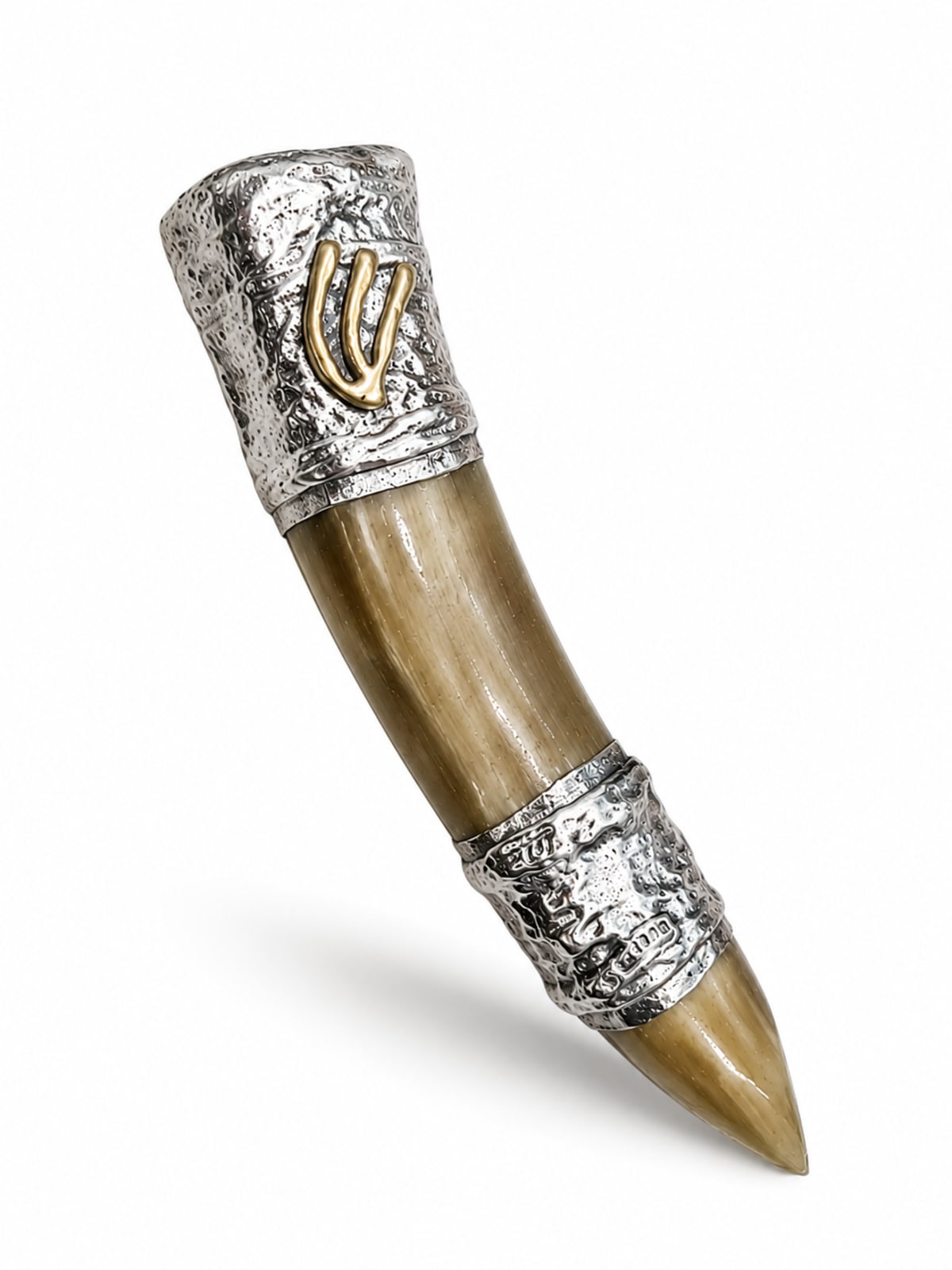925 Silver-Plated Ram Mezuzah