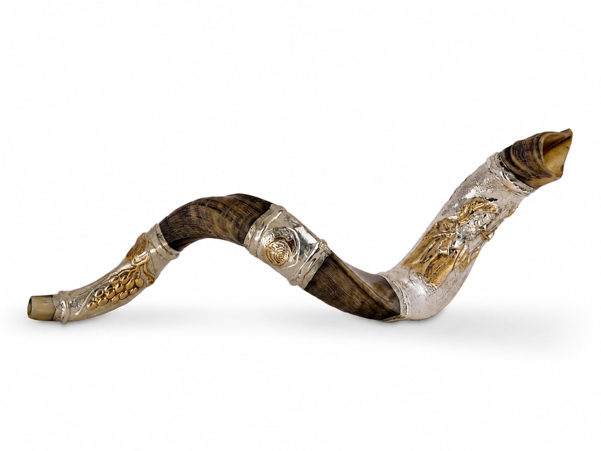 925 Silver-Plated Kudu Shofar - Shofar Blowing