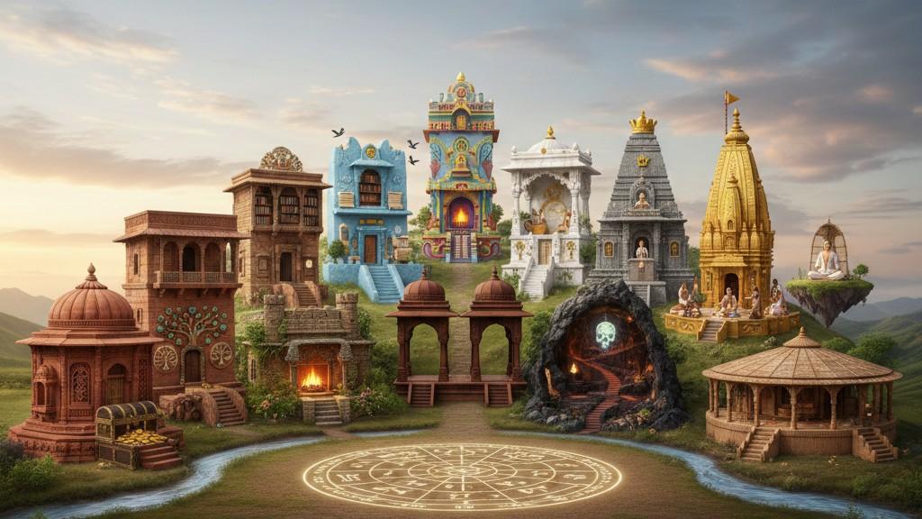 12 houses in Vedic astrology kundli chart explanation