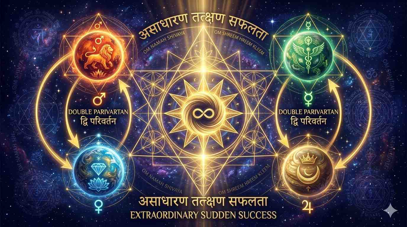 Parivartan Rajyog sudden success in Vedic astrology