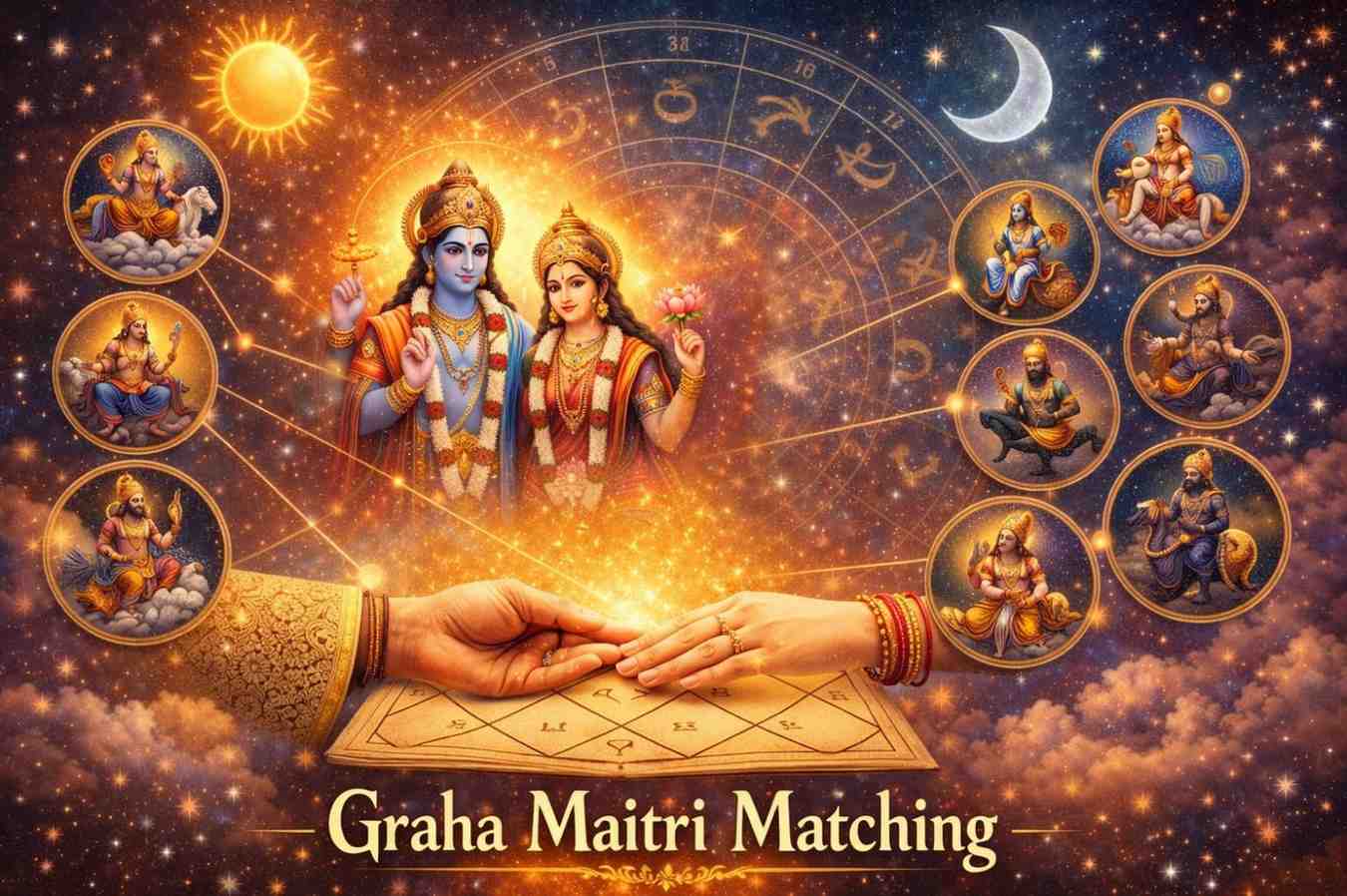 Planetary friendship in Vedic astrology marriage matching