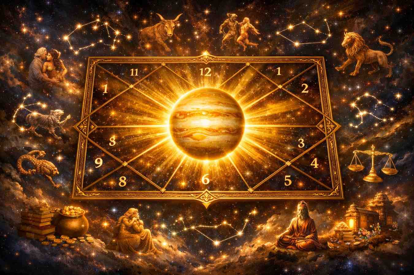 guru planet in kundli house wise results