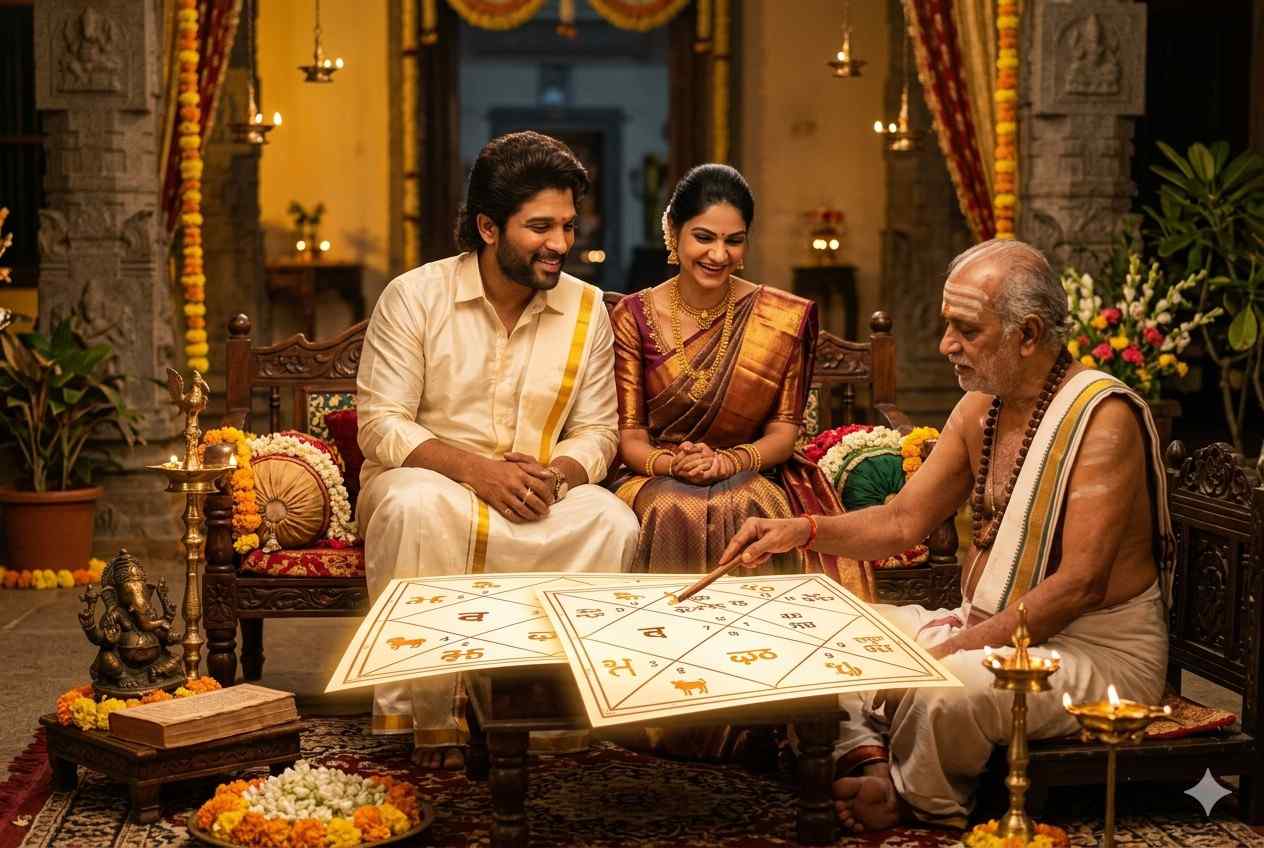 allu arjun sneha reddy marriage astrology insights