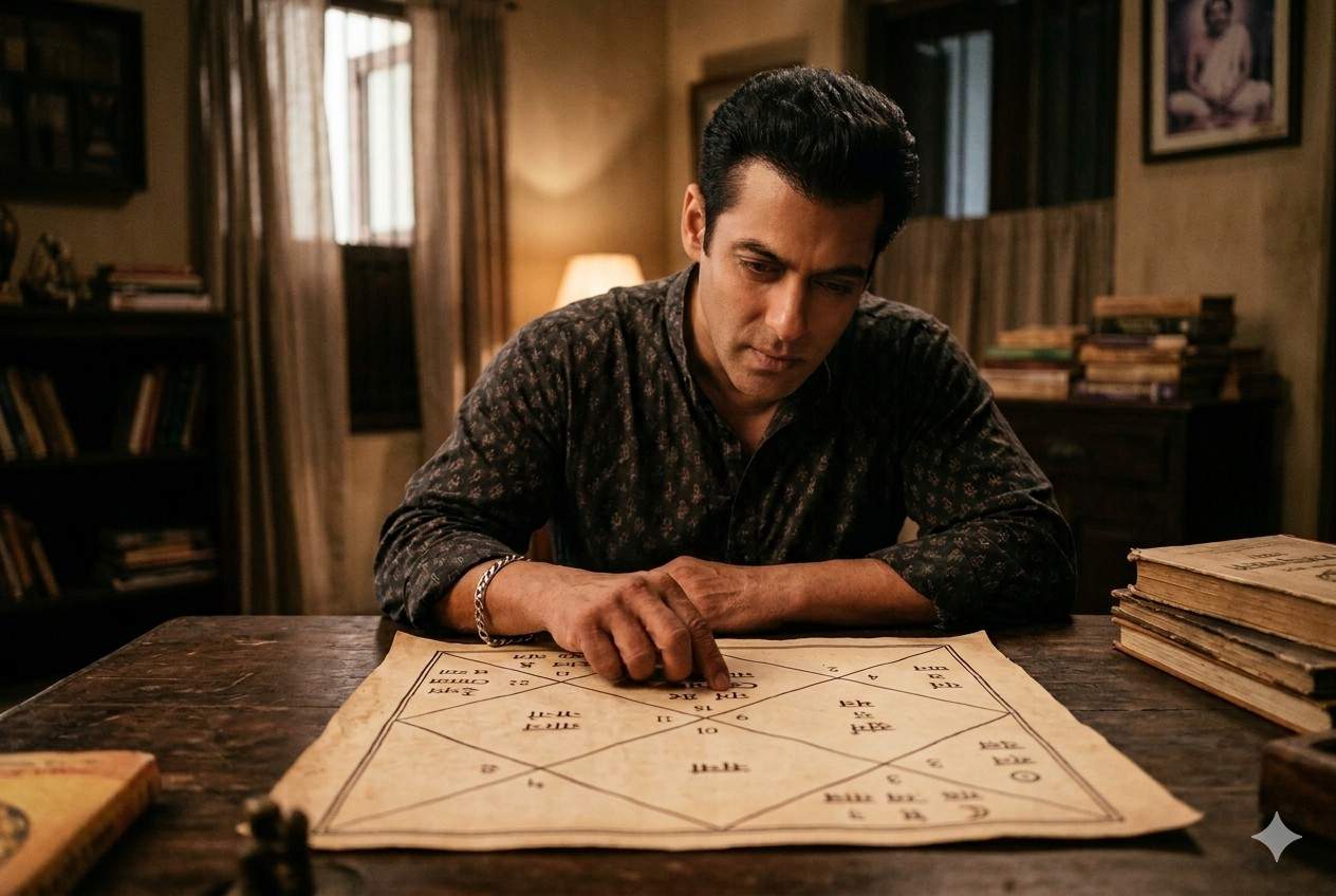 Salman Khan birth chart planetary placements