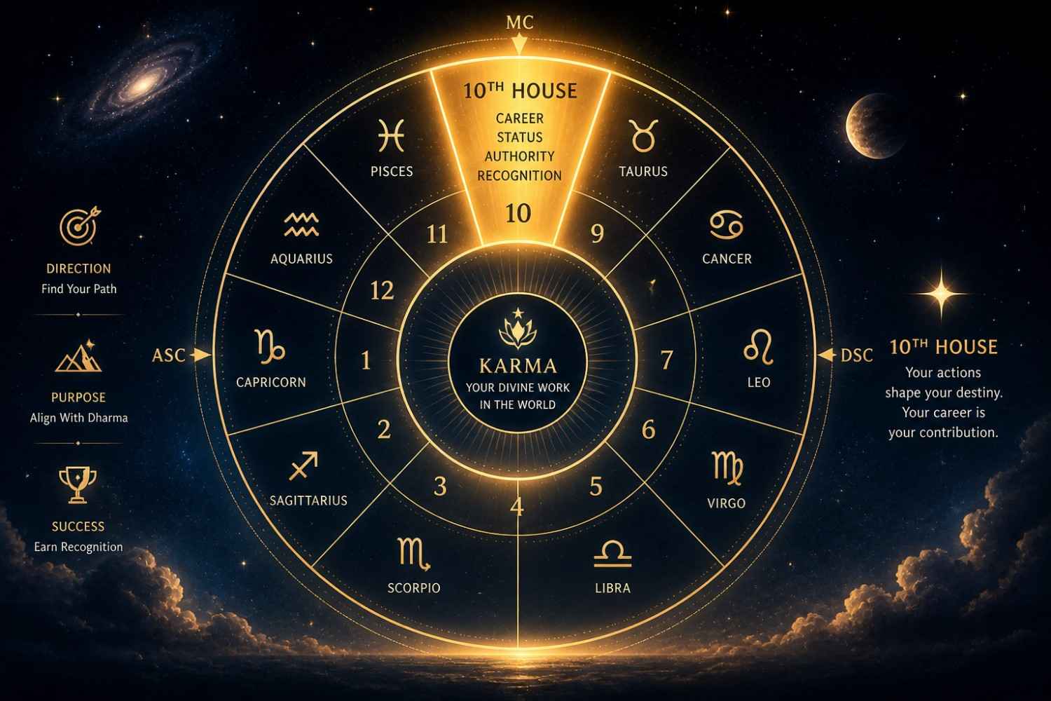 career houses planets vedic astrology chart analysis