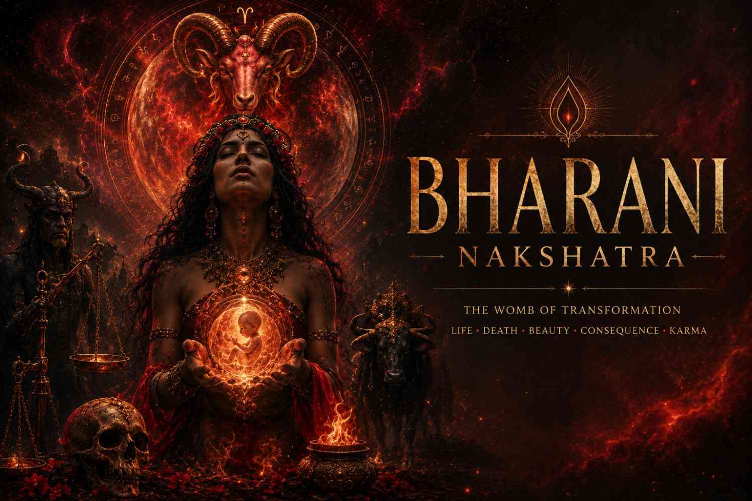 Bharani nakshatra transformation and karmic intensity