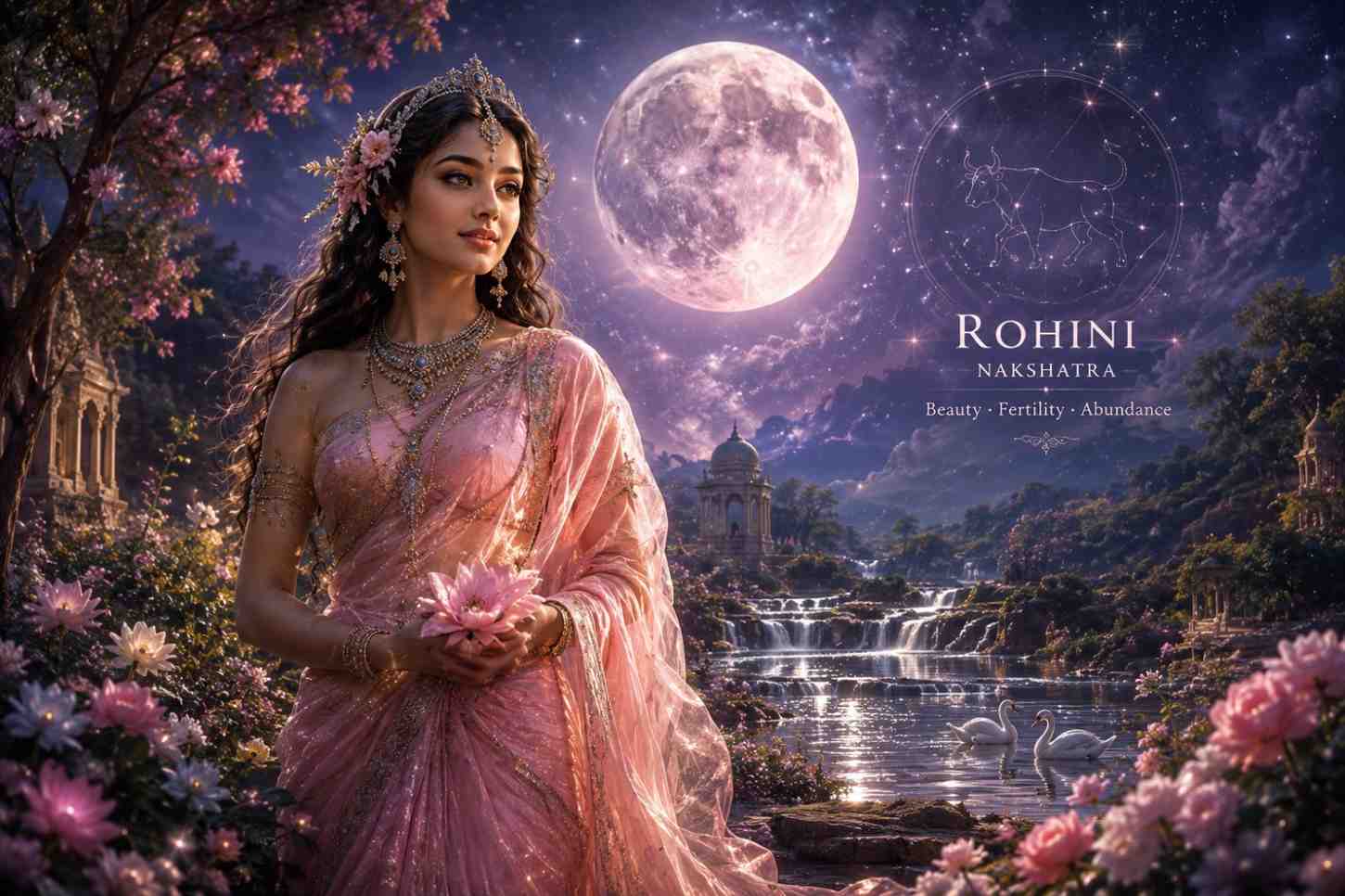 Rohini nakshatra beauty and abundance symbolism