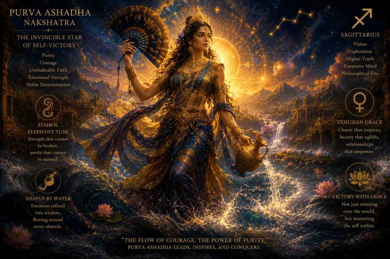 purva ashadha nakshatra compatibility and traits