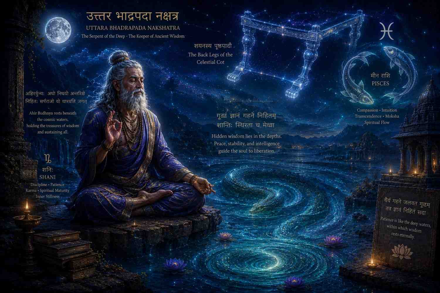 Uttara Bhadrapada Nakshatra: Personality, Career, Love and Compatibility