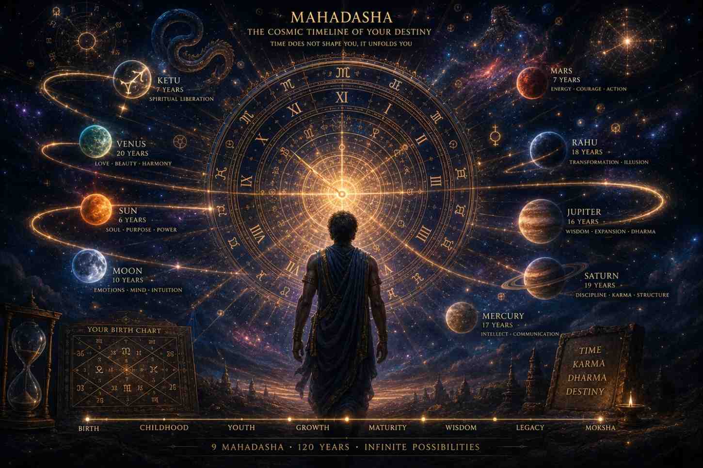 Vimshottari dasha life cycle chart