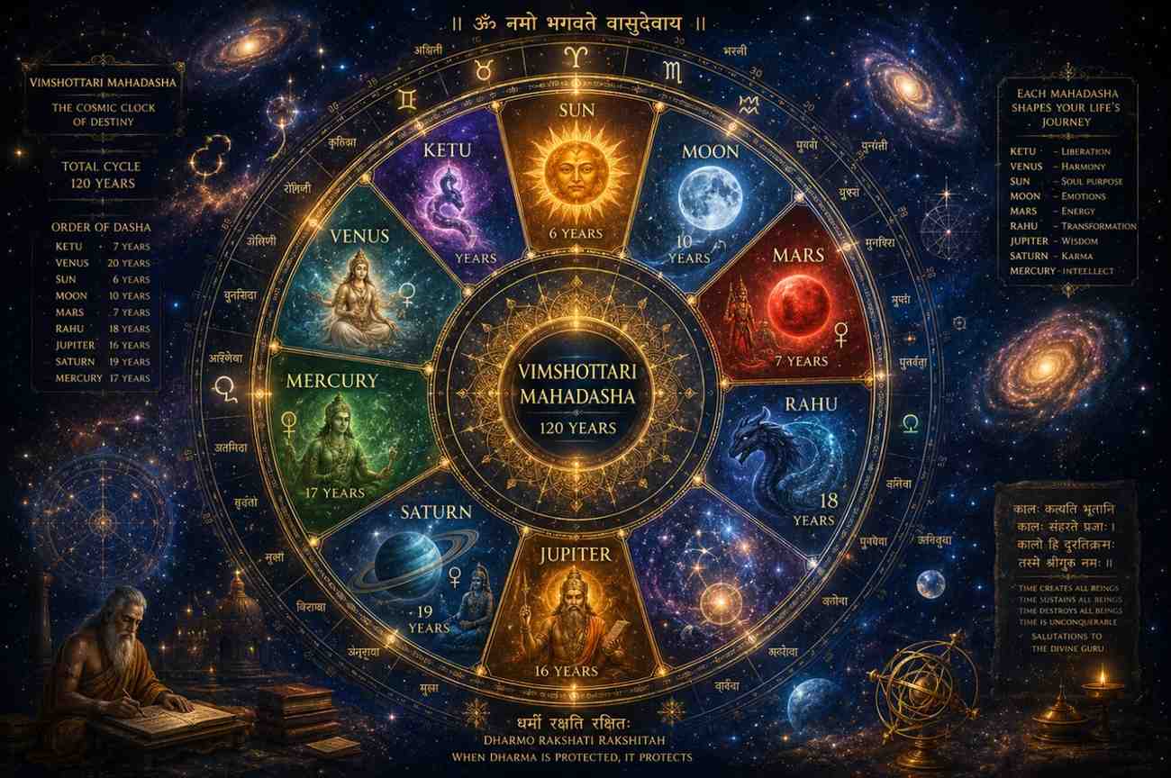 Mahadasha planetary timing in Vedic astrology