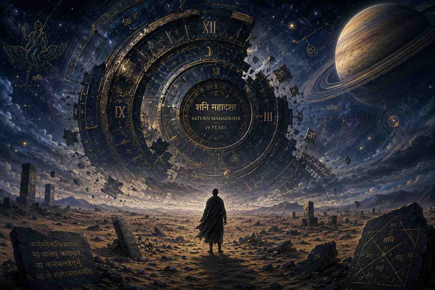 Saturn Mahadasha effects in Vedic astrology