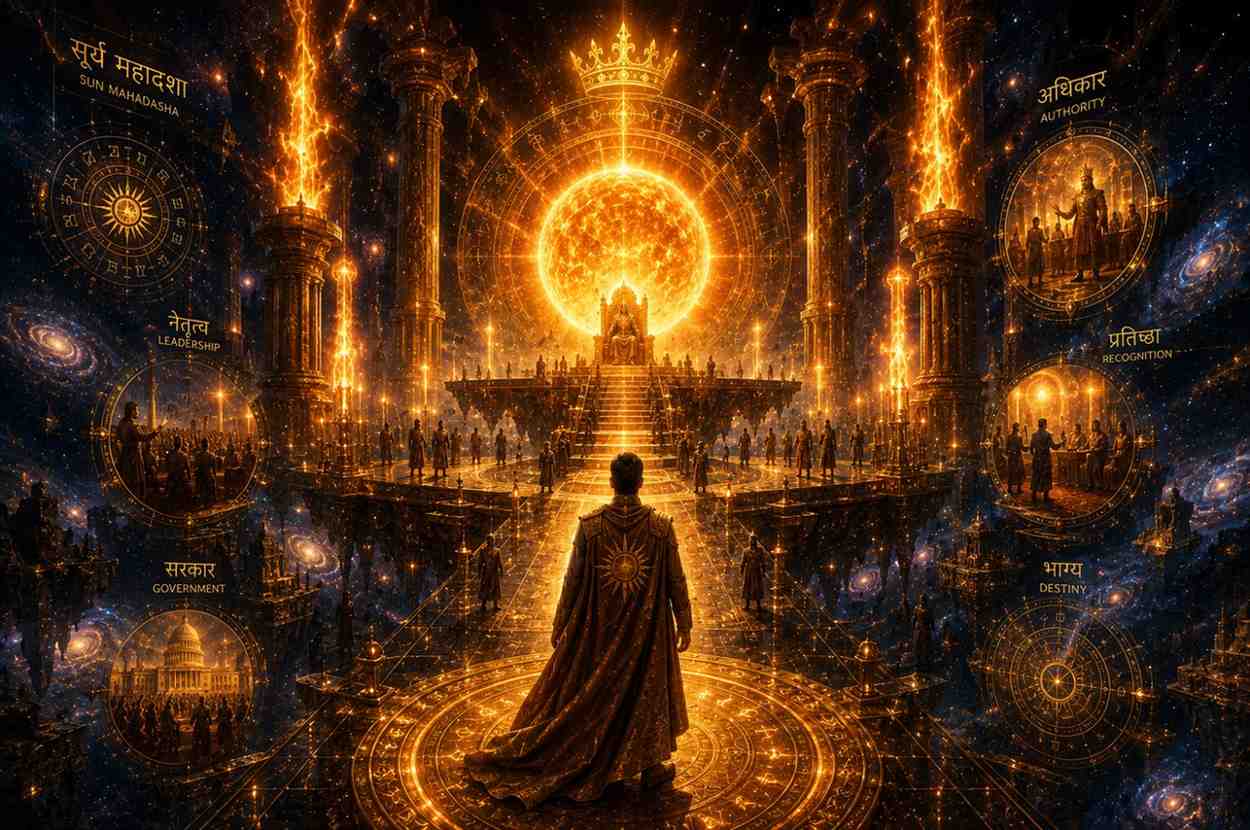 Sun Mahadasha effects in Vedic astrology