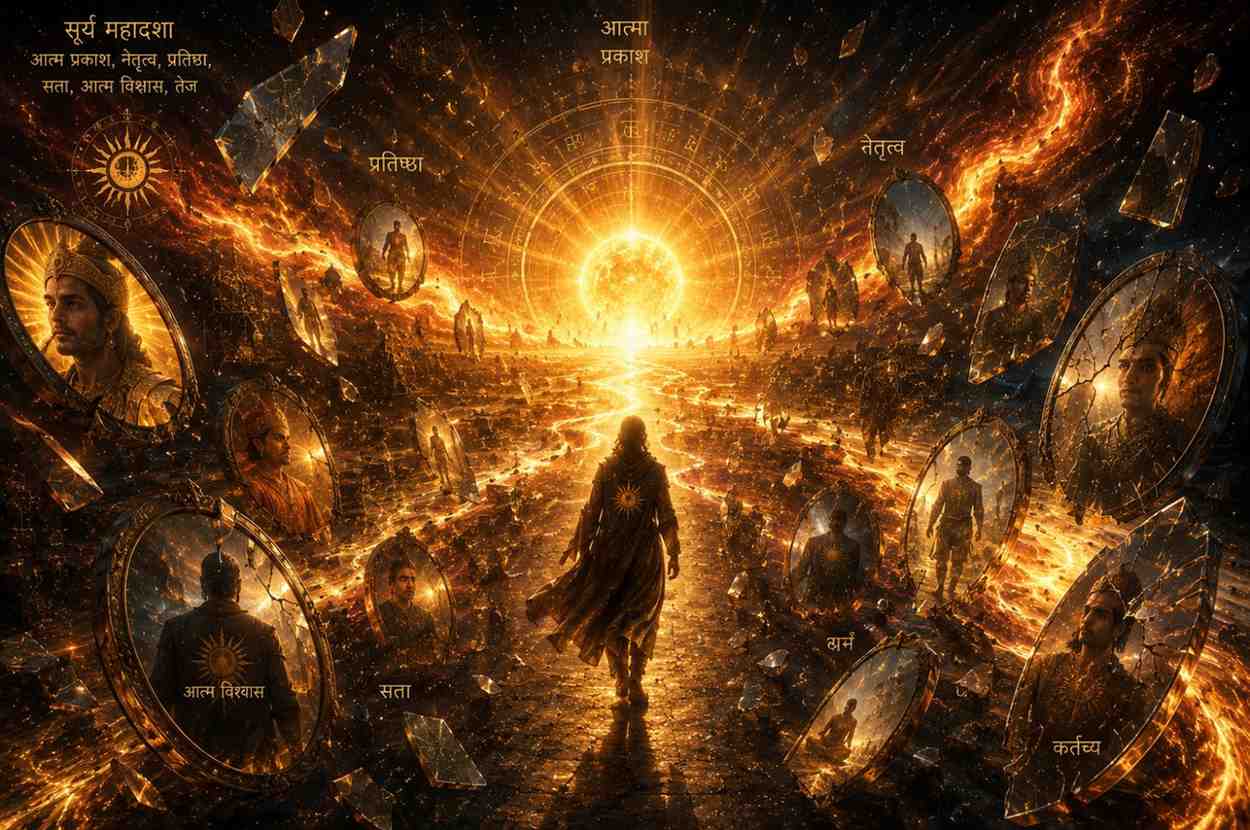 Surya Mahadasha career and identity growth