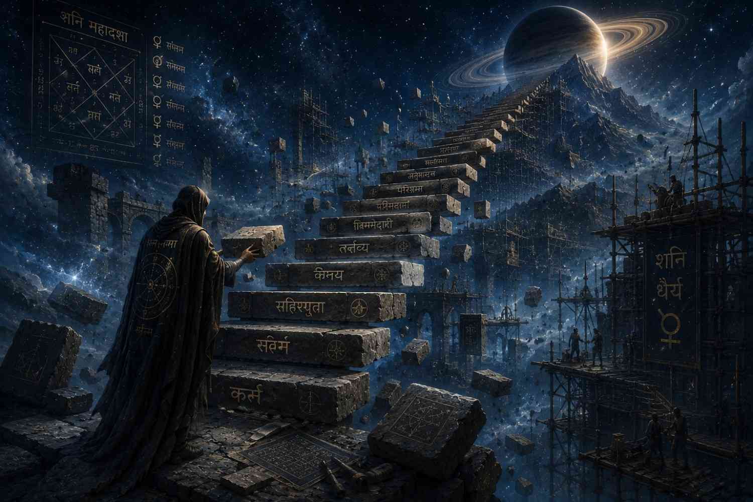 Saturn Mahadasha discipline and karmic life lessons