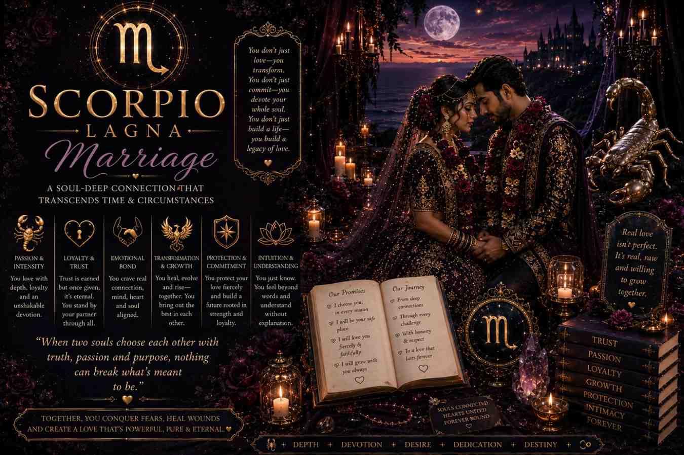 Scorpio Lagna marriage spouse prediction