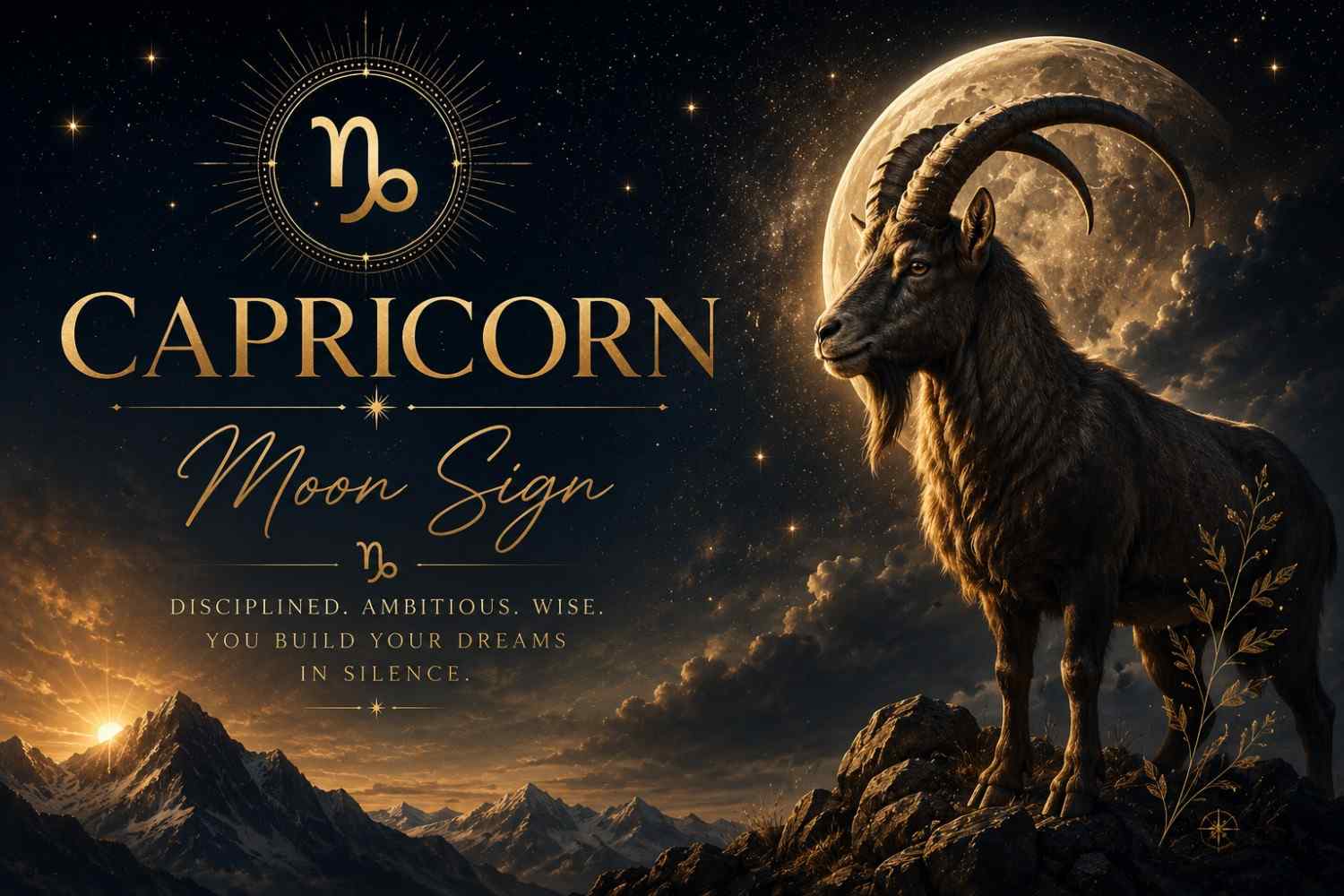 Capricorn Moon: Personality, Marriage, Career, Health, 2026 Transits & Remedies