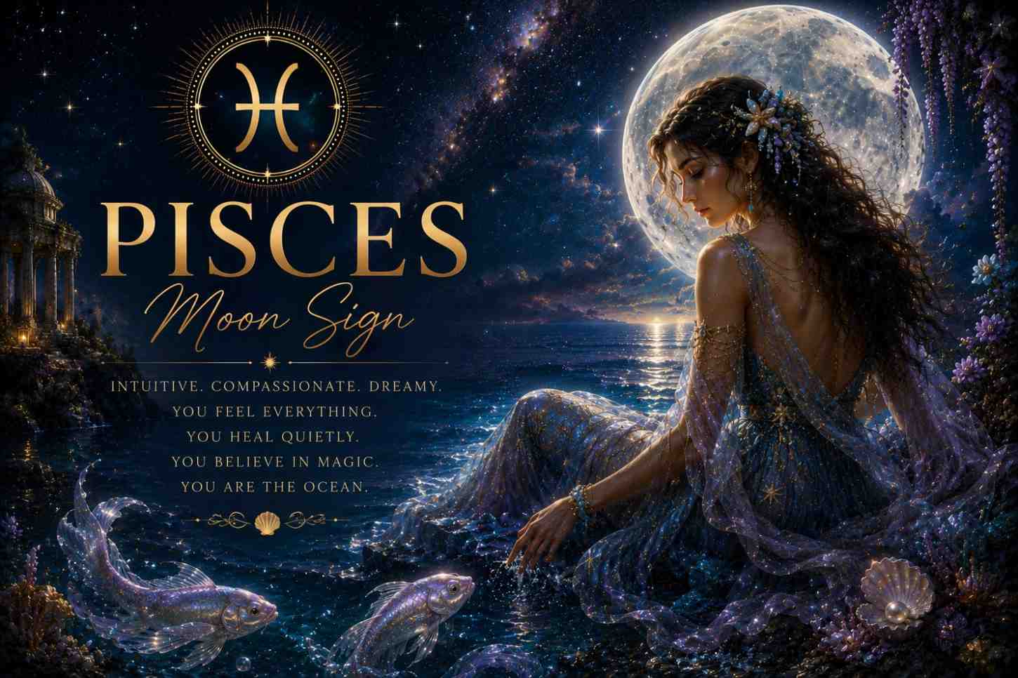 Pisces Moon: Personality, Marriage, Career, Health, 2026 Transits & Remedies