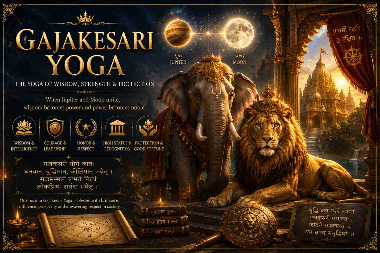 Gajakesari Yoga in Vedic Astrology: Meaning, Effects, Strength & Dasha