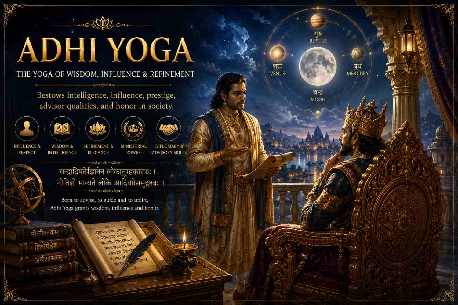 Adhi Yoga Meaning: King-Like Success in Astrology