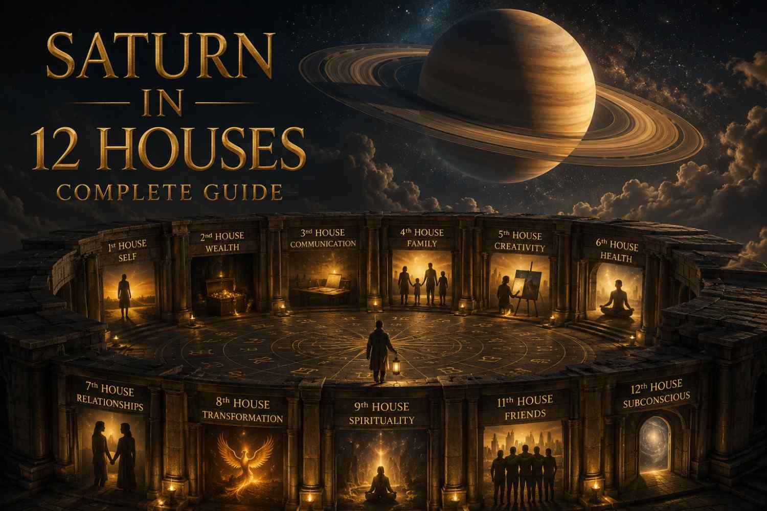Saturn House Effects: Delays, Discipline and Lasting Success