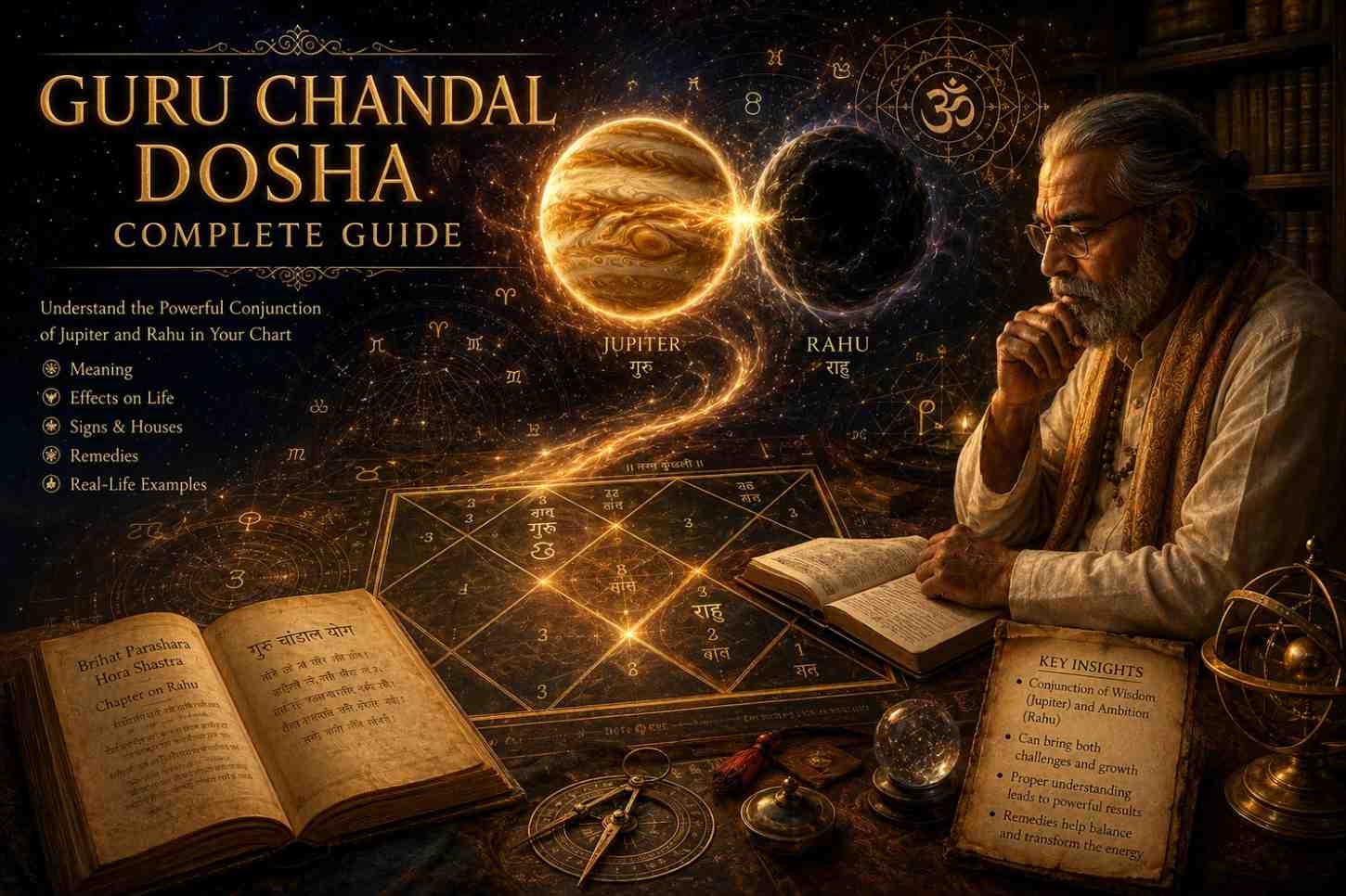 Guru Chandal Dosha in Kundli: Effects, Meaning, Remedies, and Hidden Strengths