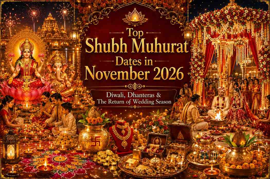 Top Shubh Muhurat Dates In November 2026 — Wedding Season Returns