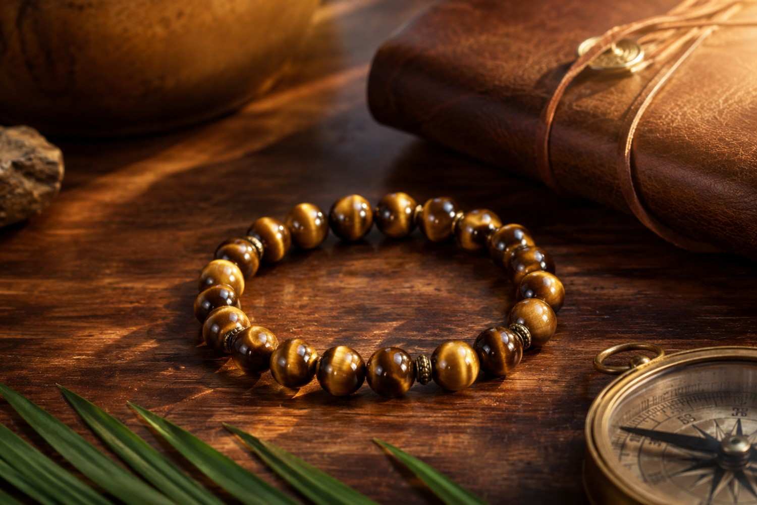 Tiger eye bracelet focus and clarity