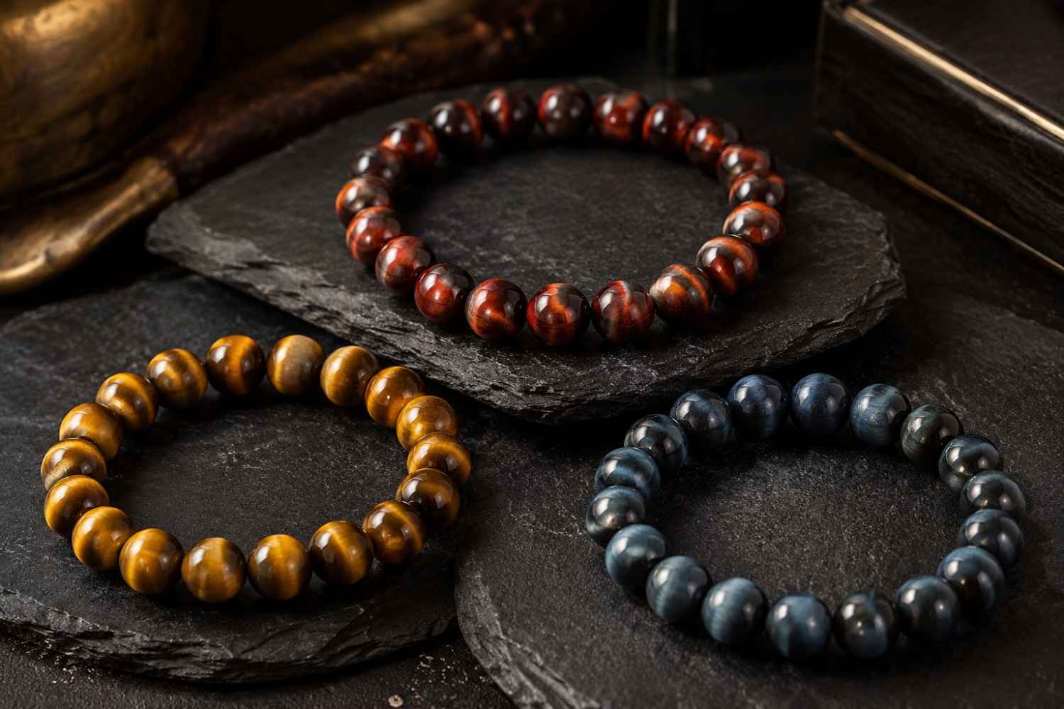 Premium tiger eye bracelet selection
