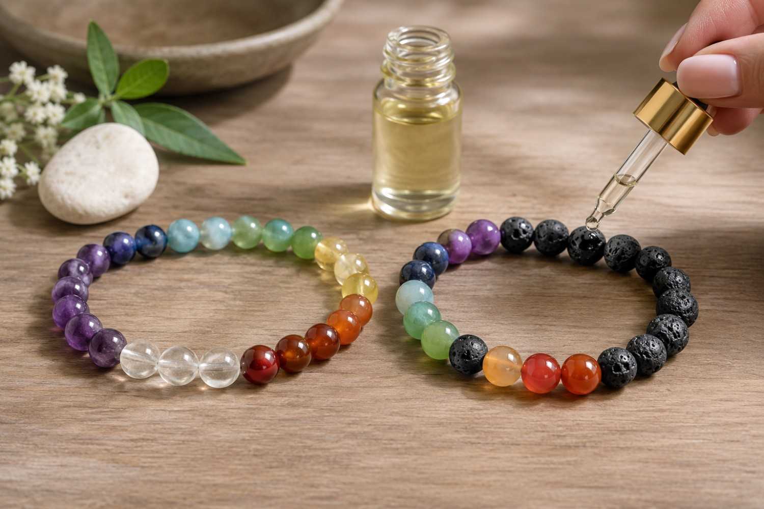 Authentic seven chakra gemstone bracelet